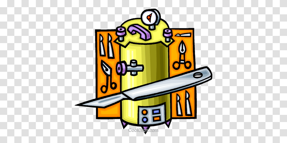 Scalpel With Surgery Equipment Royalty Free Vector Clip Art, Label Transparent Png