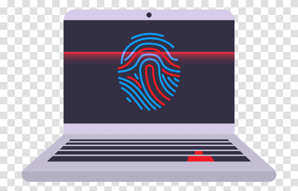 Scan Fingerpring On Laptop Browser Fingerprinting, Label, Computer, Electronics Transparent Png