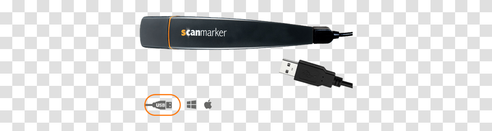 Scanmarker Usb Operating System Compatibility Usb Cable, Weapon, Weaponry, Blade, Electronics Transparent Png