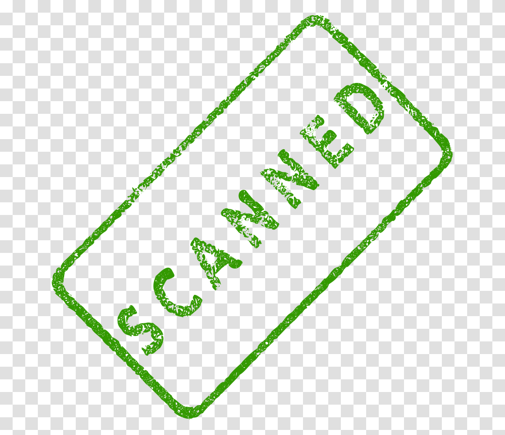 Scanned Business Stamp, Finance, Label, Green Transparent Png