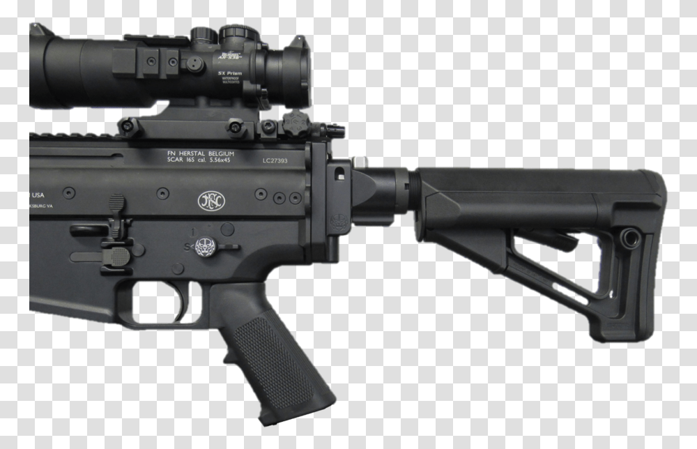 Scar 17 Buffer Tube, Gun, Weapon, Weaponry, Rifle Transparent Png