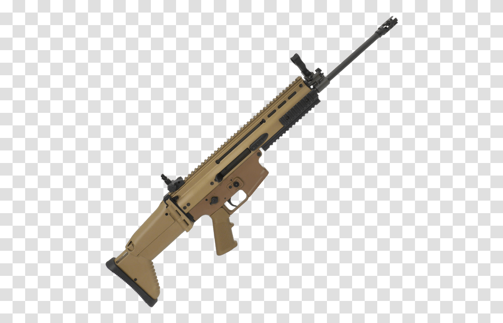 Scar 556 Black, Gun, Weapon, Weaponry, Rifle Transparent Png