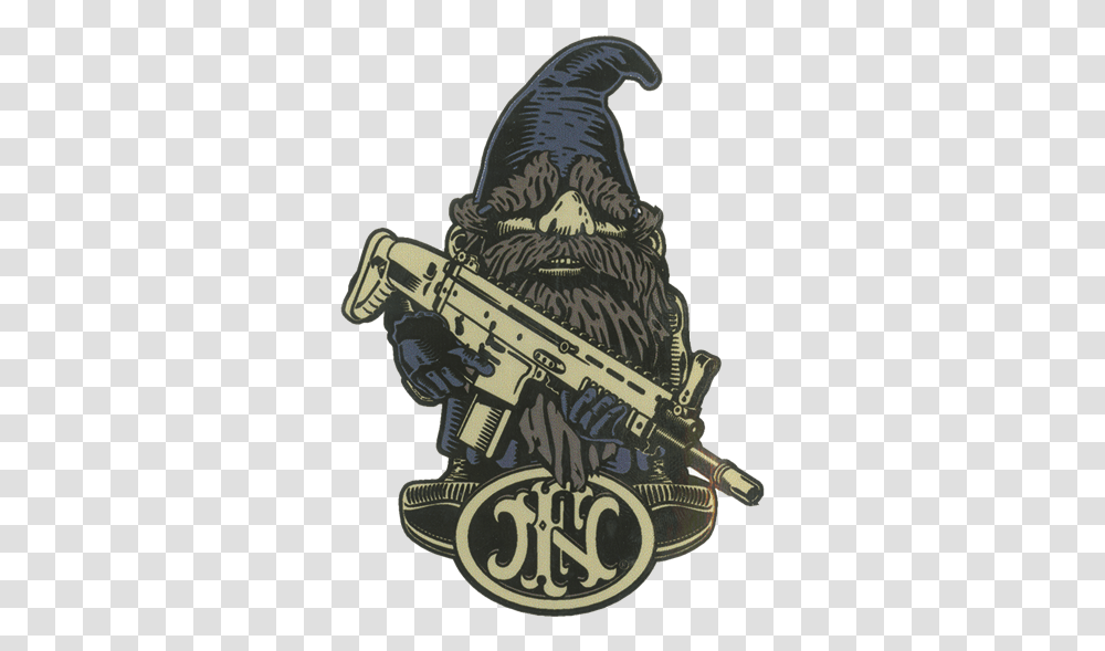 Scar Gnome Decal Fn Gnome, Weapon, Gun Transparent Png