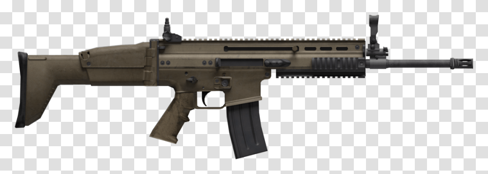 Scar H Std, Gun, Weapon, Weaponry, Rifle Transparent Png