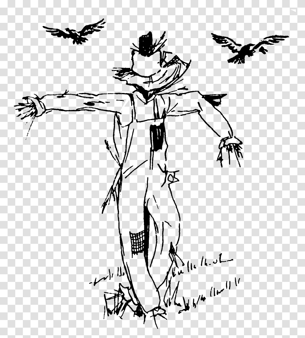 Scarecrow Batman Creepy Scarecrow Coloring Page, Outdoors, Arrow Transparent Png