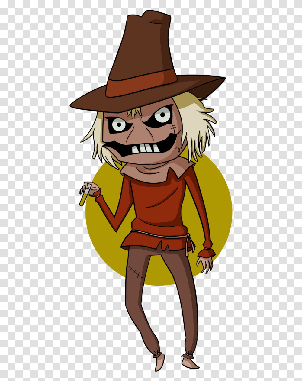 Scarecrow Chibi By Chibitigre, Hat, Apparel, Comics Transparent Png