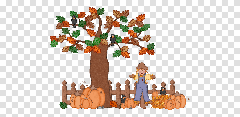 Scarecrow Clipart Autumn Season Gif Clipart, Person, Plant, Figurine, Halloween Transparent Png