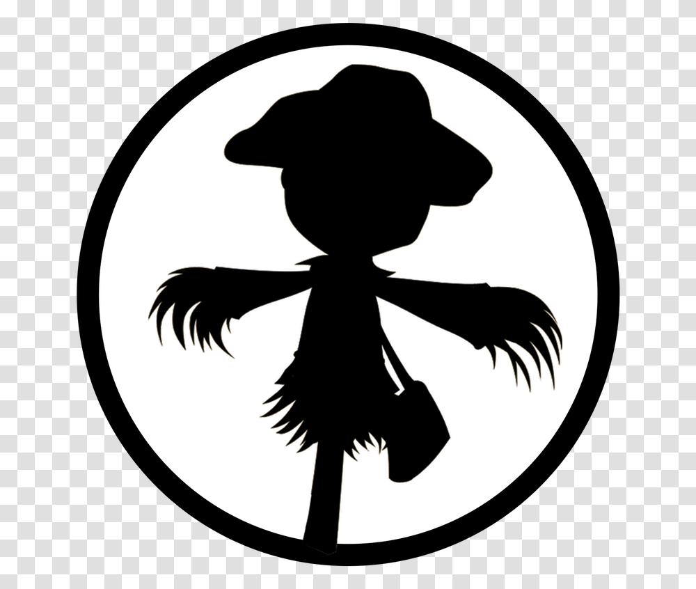 Scarecrow Clipart Scarecrow Cartoon, Stencil, Silhouette, Logo Transparent Png