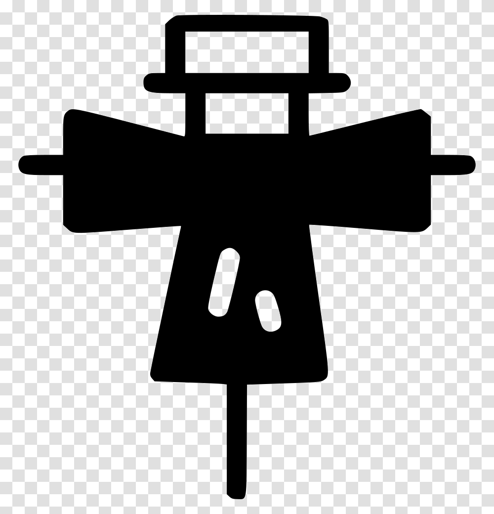 Scarecrow Cross, Sign, Crucifix, Silhouette Transparent Png