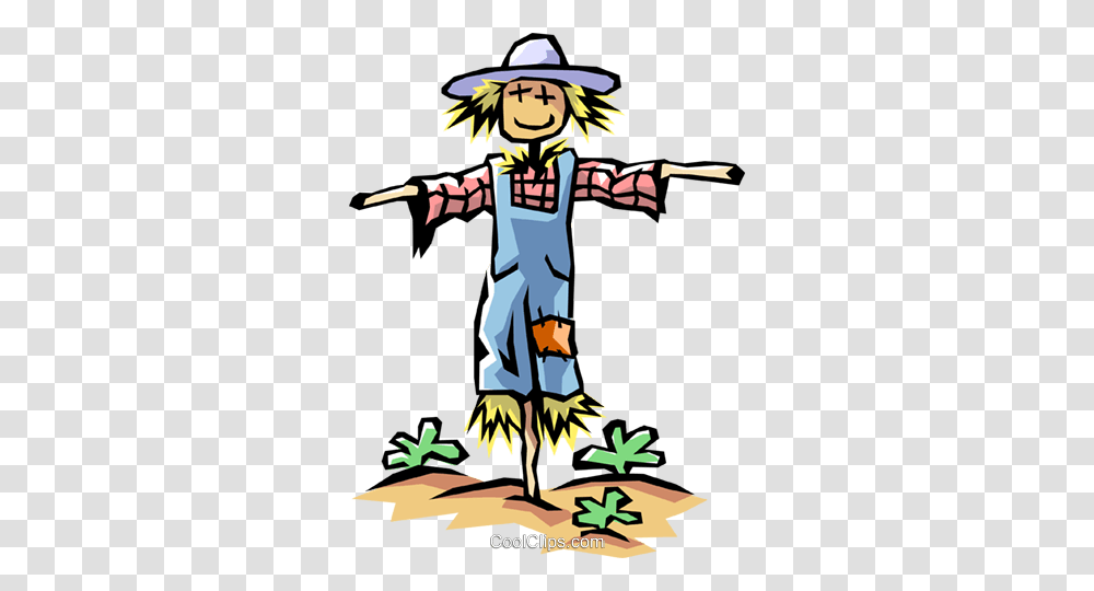 Scarecrow In Field Royalty Free Vector Clip Art Illustration, Poster, Advertisement Transparent Png