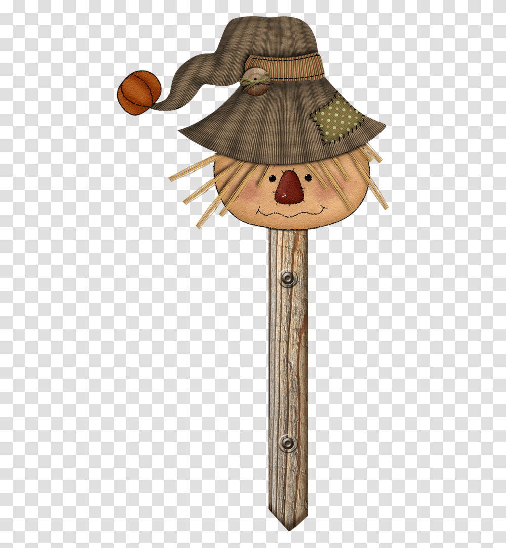 Scarecrow Wannabe Winter Fall Scarecrow Crafts, Cross, Plant, Rattle Transparent Png