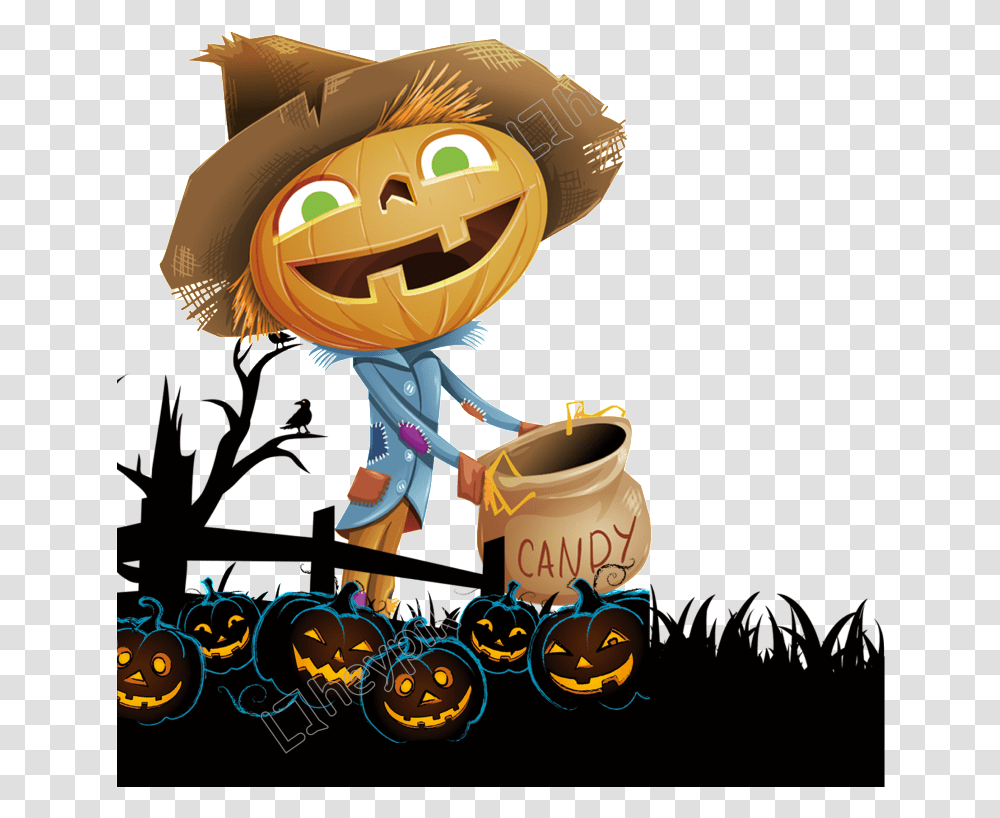 Scarecrows Clipart Halloween Scarecrow Clipart, Helmet, Apparel Transparent Png