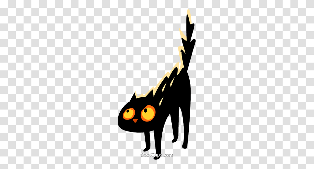 Scared Black Cat Royalty Free Vector Clip Art Illustration, Angry Birds Transparent Png
