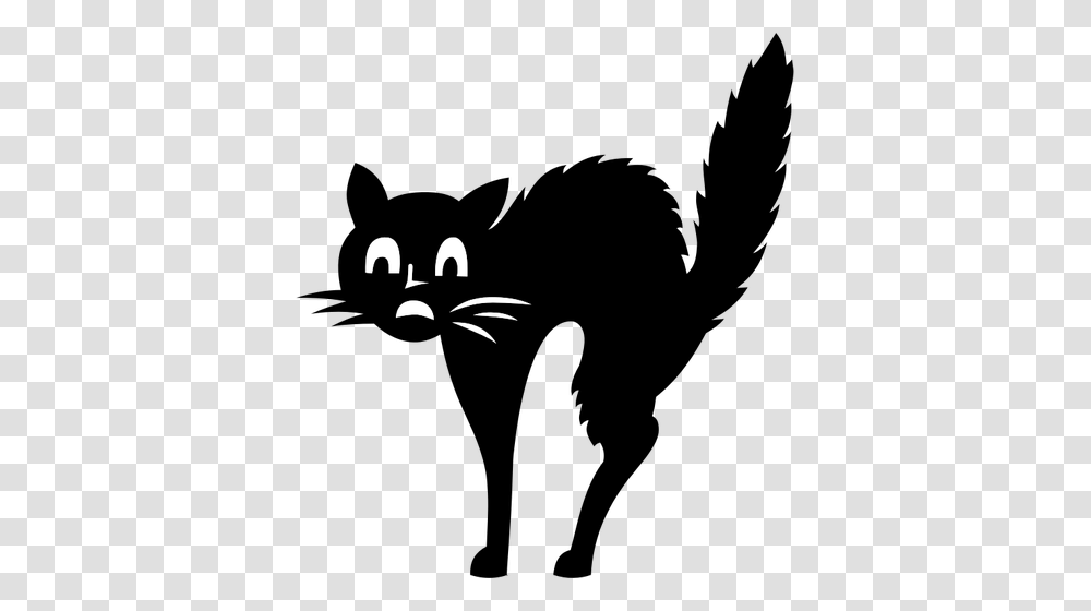 Scared Cat, Logo, Trademark, Stencil Transparent Png