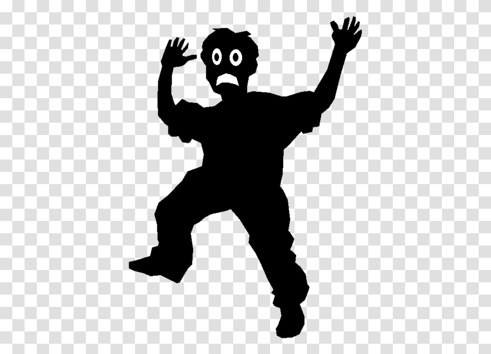 Scared Child Silhouette Scared Kid Silhouette, Outdoors, Gray Transparent Png