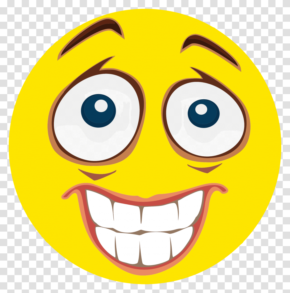 Scared Emoji Background Nervous Smiley Face, Teeth, Mouth, Lip, Label Transparent Png