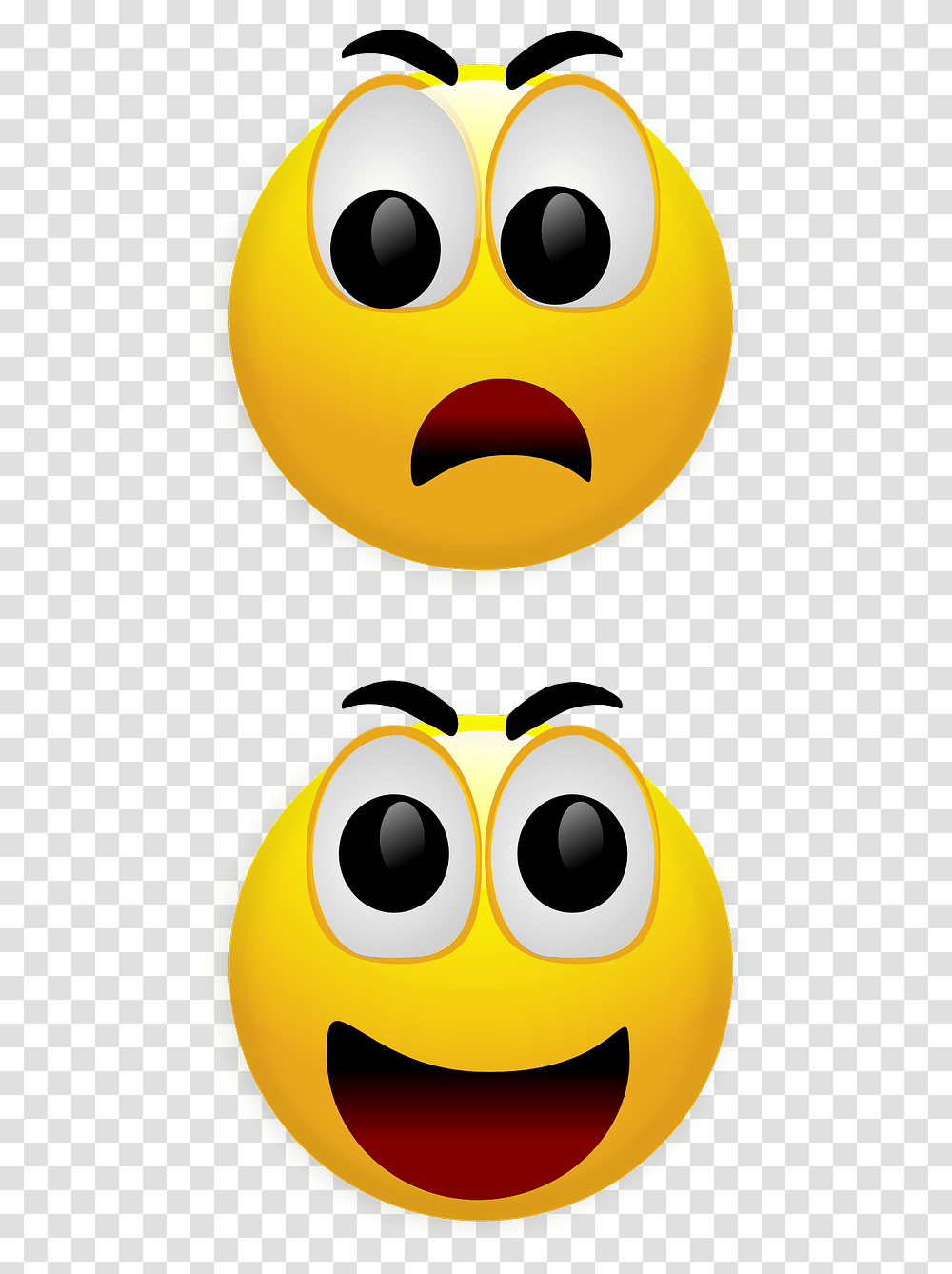 Scared Face Clipart Amazed, Pac Man Transparent Png