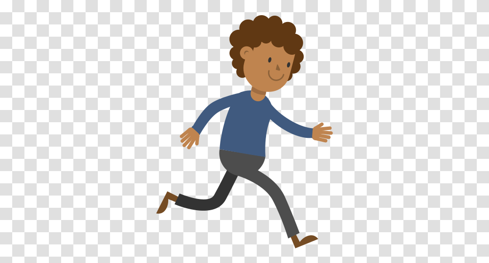 Scared Man Clipart Cartoon Man Running, Person, Silhouette, Female, Leisure Activities Transparent Png