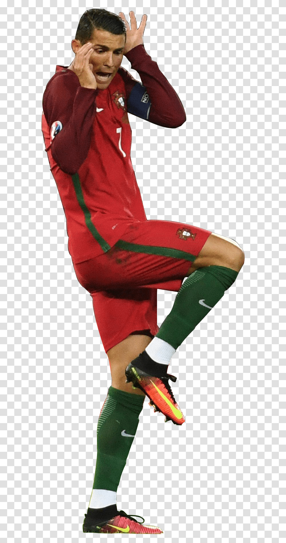 Scared Person Cristiano Ronaldo Scared, People, Shorts, Shoe Transparent Png