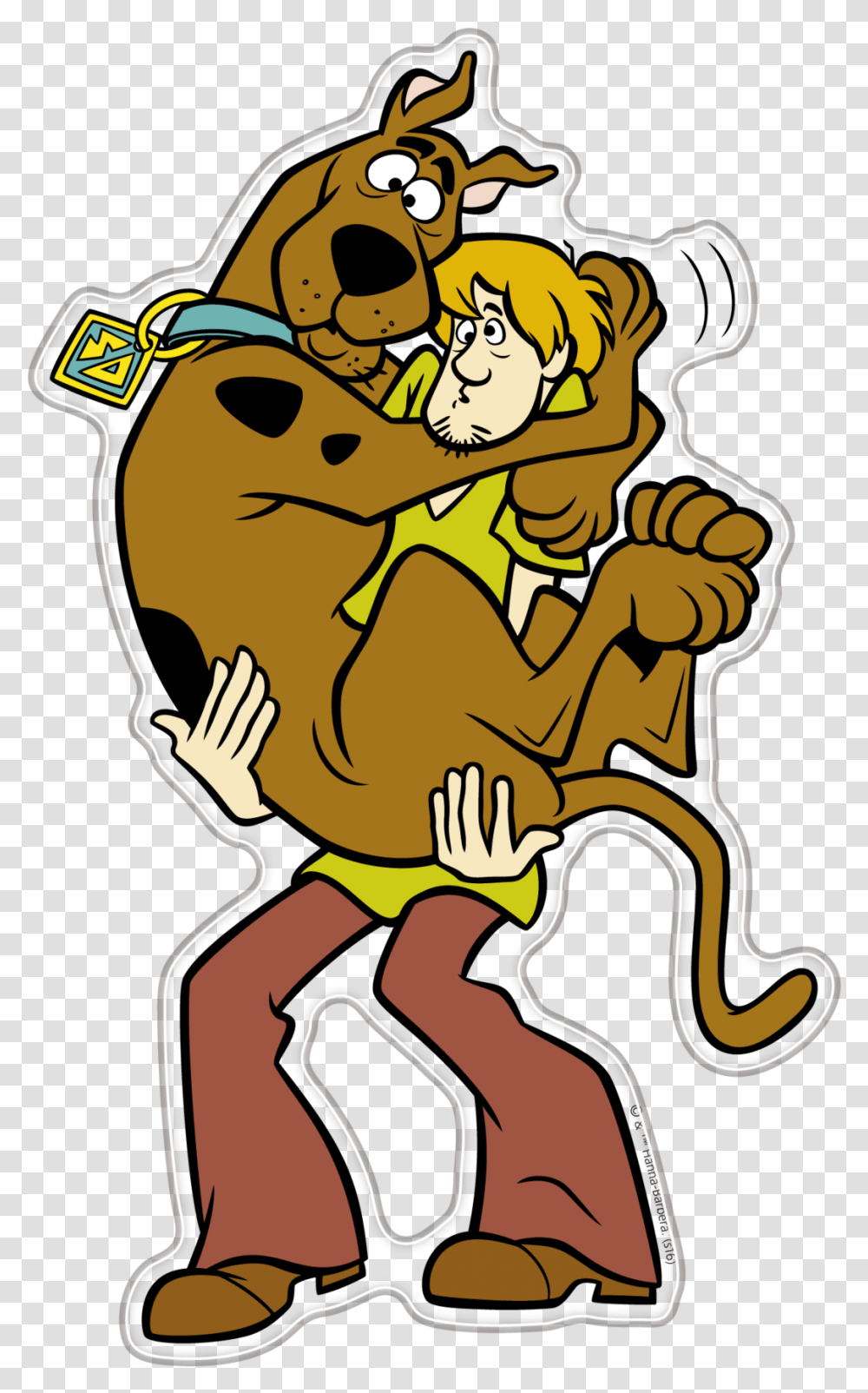 Scared Scooby Doo Shaggy Premium 3d Character Fan Emblem Scooby And Shaggy, Label Transparent Png