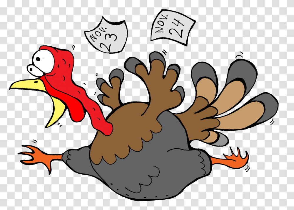 Scared Thanksgiving Turkey Clipart Scared Turkey Clipart, Poultry, Fowl, Bird, Animal Transparent Png