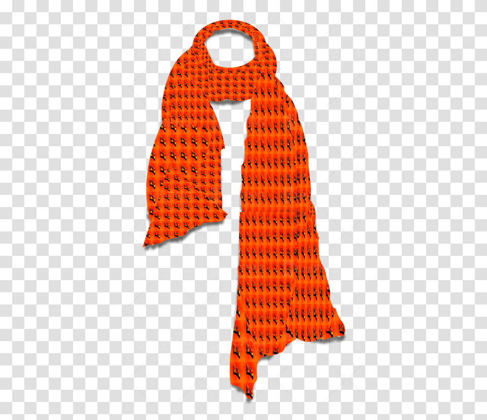 Scarf Clipart Background Orange Scarf, Clothing, Apparel, Tie, Accessories Transparent Png
