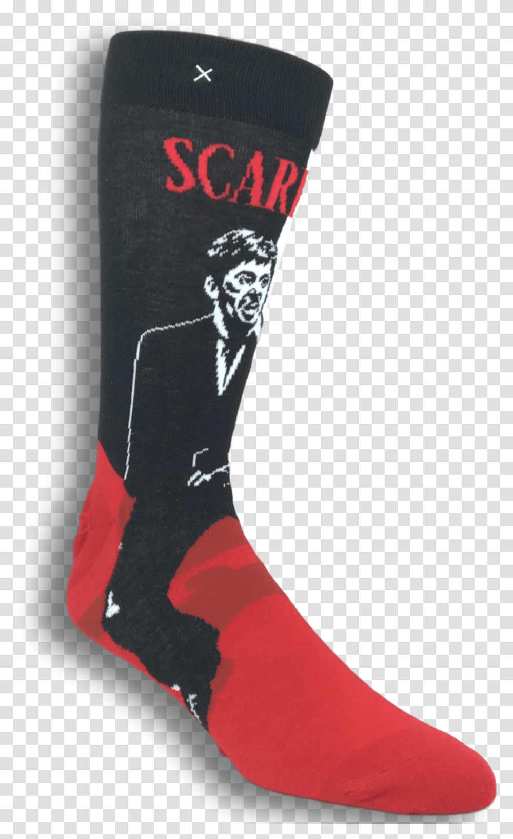Scarface Logo Socks By Odd Sox Unisex, Clothing, Apparel, Footwear, Boot Transparent Png