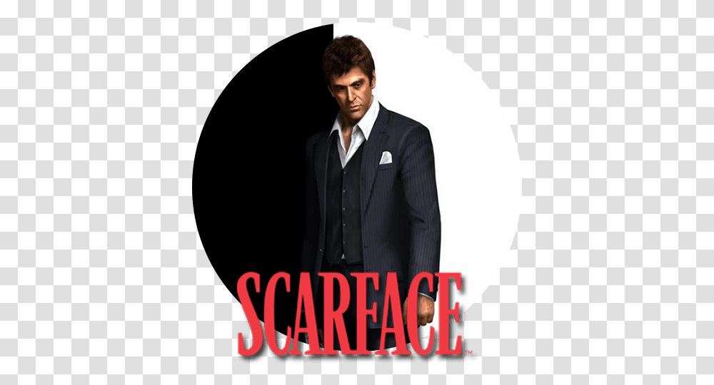 Scarface Scarface, Clothing, Suit, Overcoat, Person Transparent Png