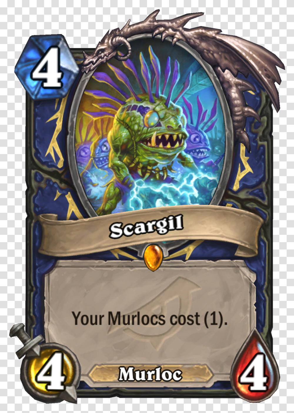 Scargil Hearthstone Rise Of Shadows Hearthstone Boomsday New Cards, World Of Warcraft, Arcade Game Machine, Slot, Gambling Transparent Png