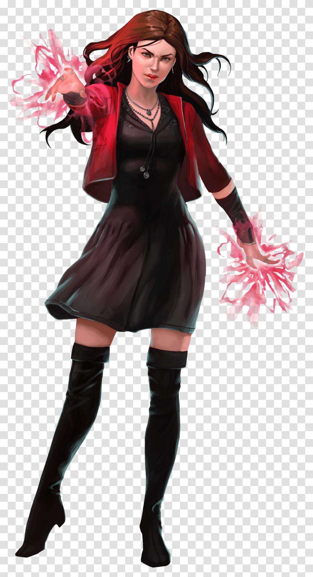 Scarlet Witch Clipart Scarlet Witch Comic, Costume, Person, Ninja Transparent Png