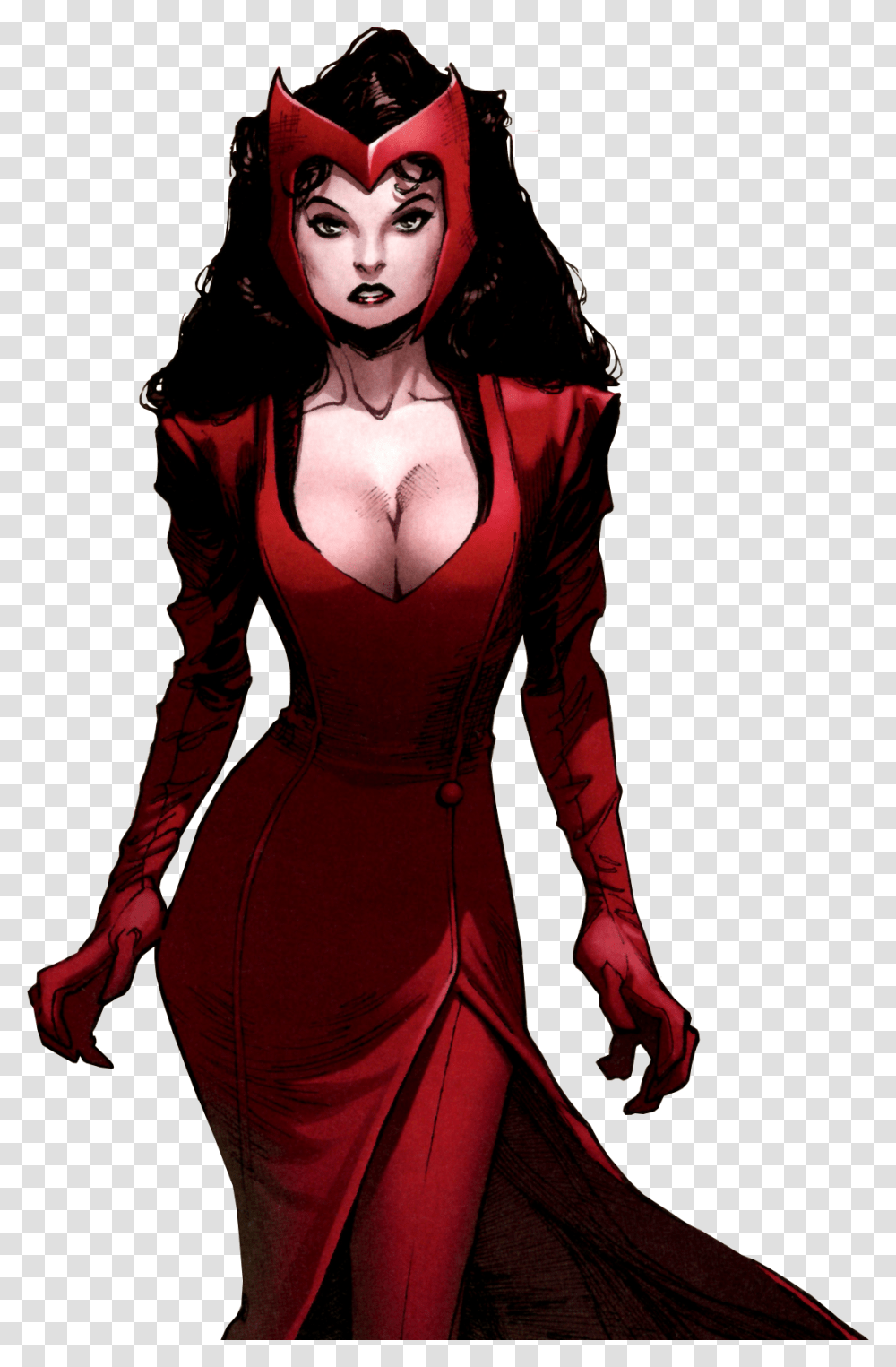 Scarlet Witch Comic Outfit, Sleeve, Long Sleeve, Costume Transparent Png