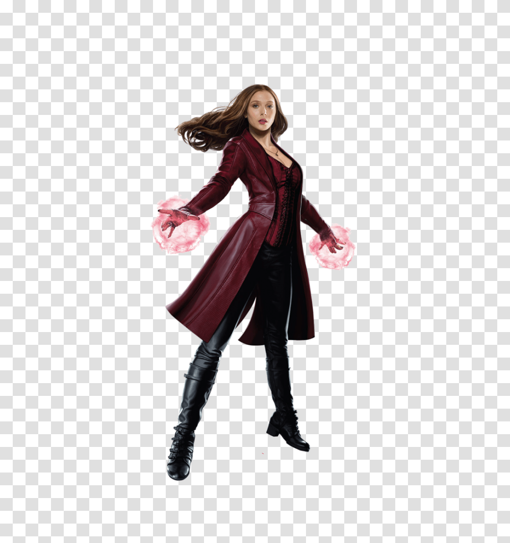 Scarlet Witch Scarlet Witch Civil War, Clothing, Costume, Person, Coat Transparent Png