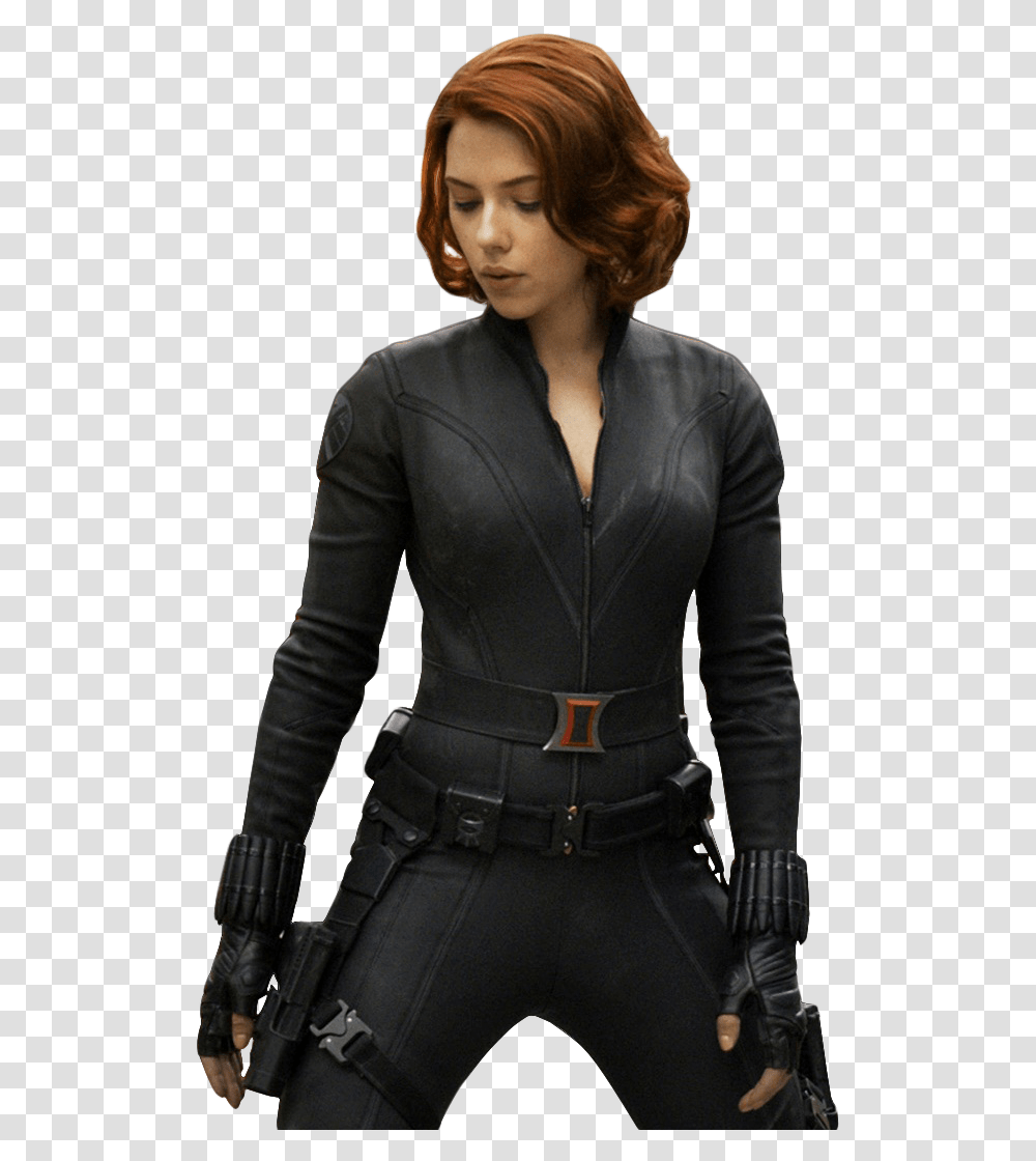 Scarlett Johansson Black Widow The Avengers Loki Clip Black Widow, Person, Coat, Sleeve Transparent Png