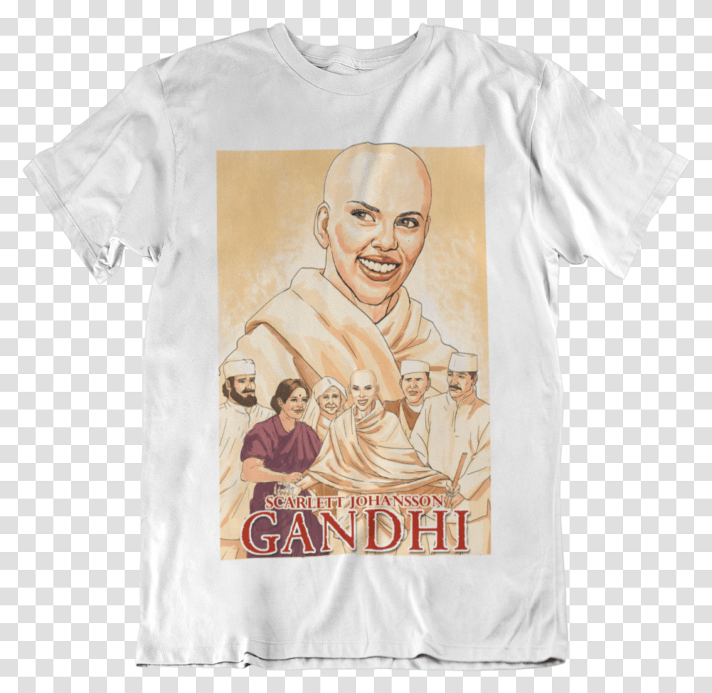Scarlett Johansson Gandhi Tshirt, Apparel, Person, Human Transparent Png