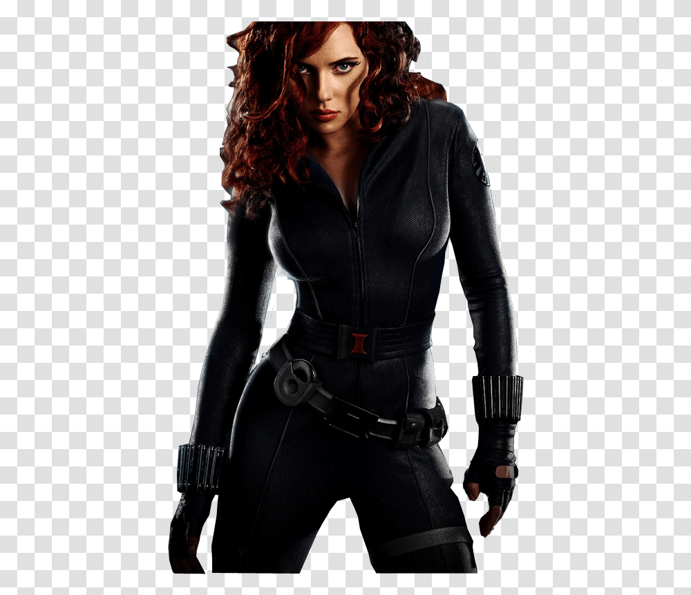 Scarlett Johansson Iron Man, Jacket, Coat, Person Transparent Png