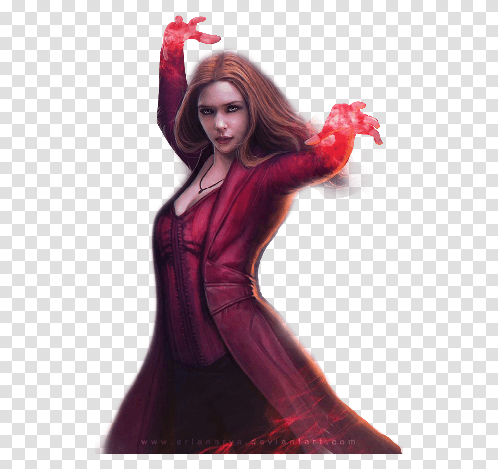 Scarletwitch Elizabetholsen Marvel Sticker By Sam S Wanda Scarlet Witch, Dance Pose, Leisure Activities, Performer, Person Transparent Png