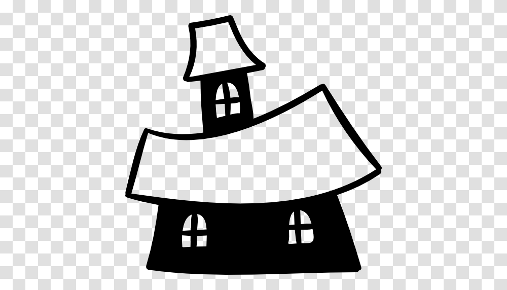Scary Buildings Haunted Real Estate Mansion Home Icon, Gray, World Of Warcraft Transparent Png
