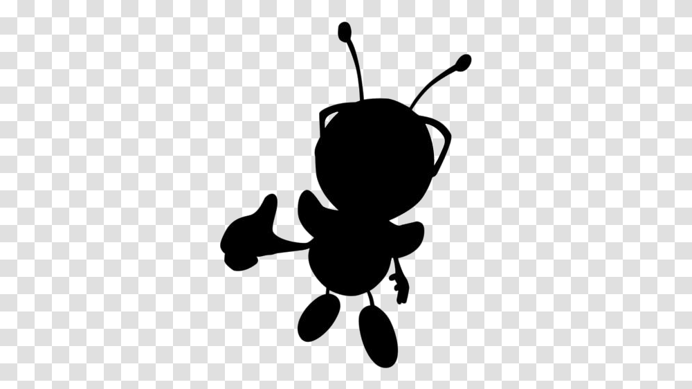 Scary Cartoon Bee Images Bee Movie, Silhouette, Stencil Transparent Png