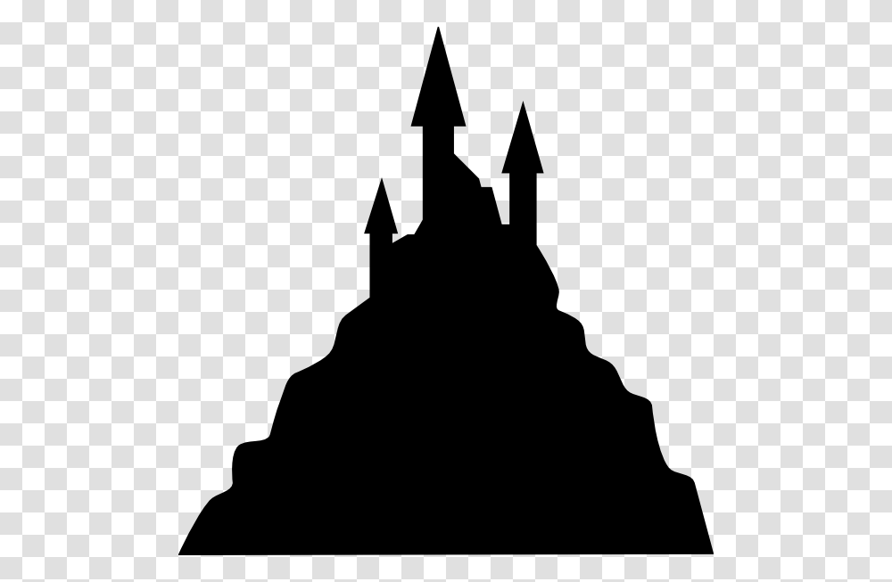 Scary Castle Stencil Spooky Castle Silhouette Clip Art German, Architecture, Building, Spire, Tower Transparent Png