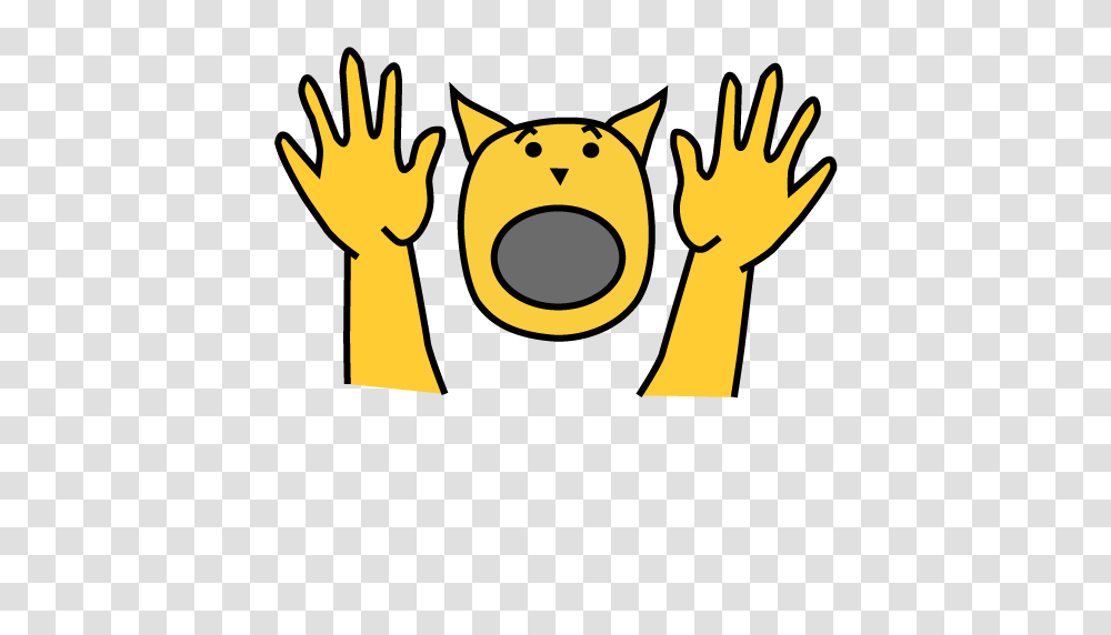 Scary Cat Face Cartoon, Poster, Hand, Costume Transparent Png