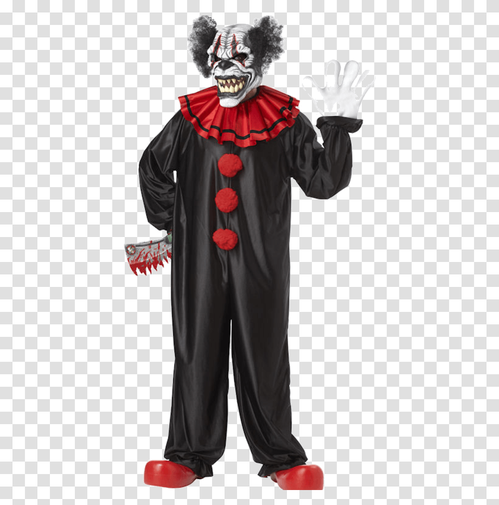 Scary Clown Background Halloween Costume, Clothing, Person, Performer, Robe Transparent Png