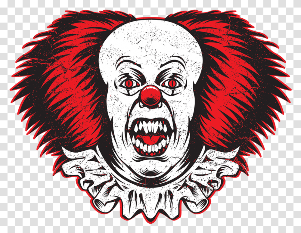 Scary Clown Background, Performer, Person, Logo Transparent Png