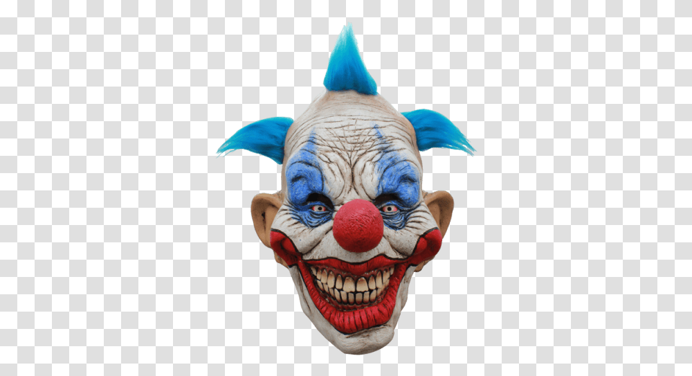 Scary Clown Face Image Clown Halloween Mask, Performer, Bird, Animal, Chicken Transparent Png