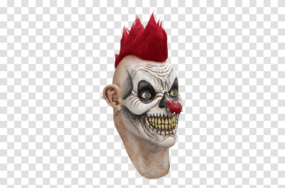 Scary Clown Mask Halloween, Performer, Head, Chicken, Poultry Transparent Png
