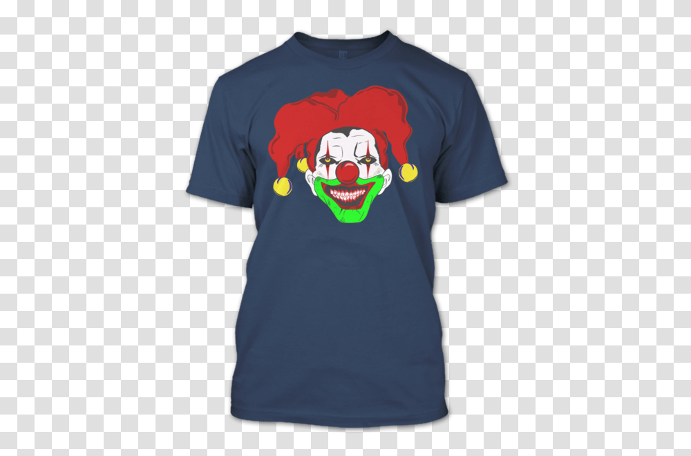 Scary Clown T Shirt Halloween T Shirt Premium Fan Store, Apparel, T-Shirt, Person Transparent Png