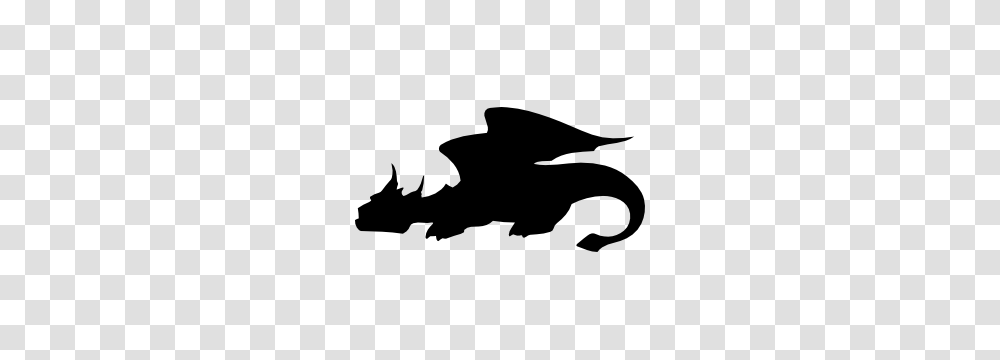 Scary Dragon Sticker, Silhouette, Stencil, Person, Human Transparent Png