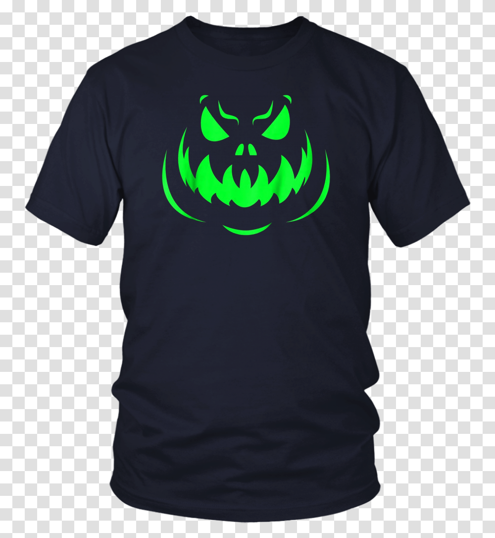 Scary Face Halloween Dark Green T Shirt Cuongs Original, Apparel, T-Shirt, Person Transparent Png