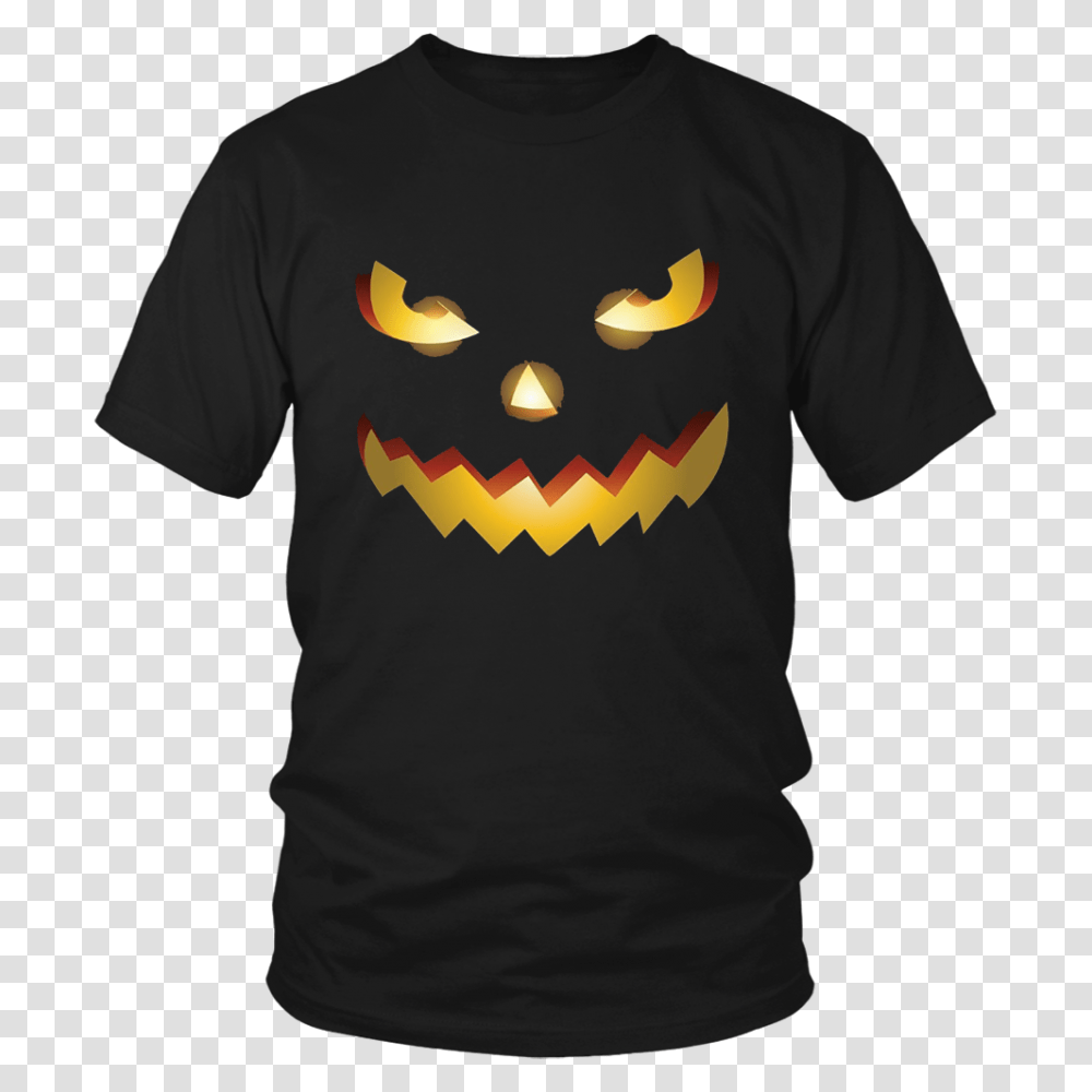 Scary Face Halloween Ordertees, Apparel, Sleeve, T-Shirt Transparent Png