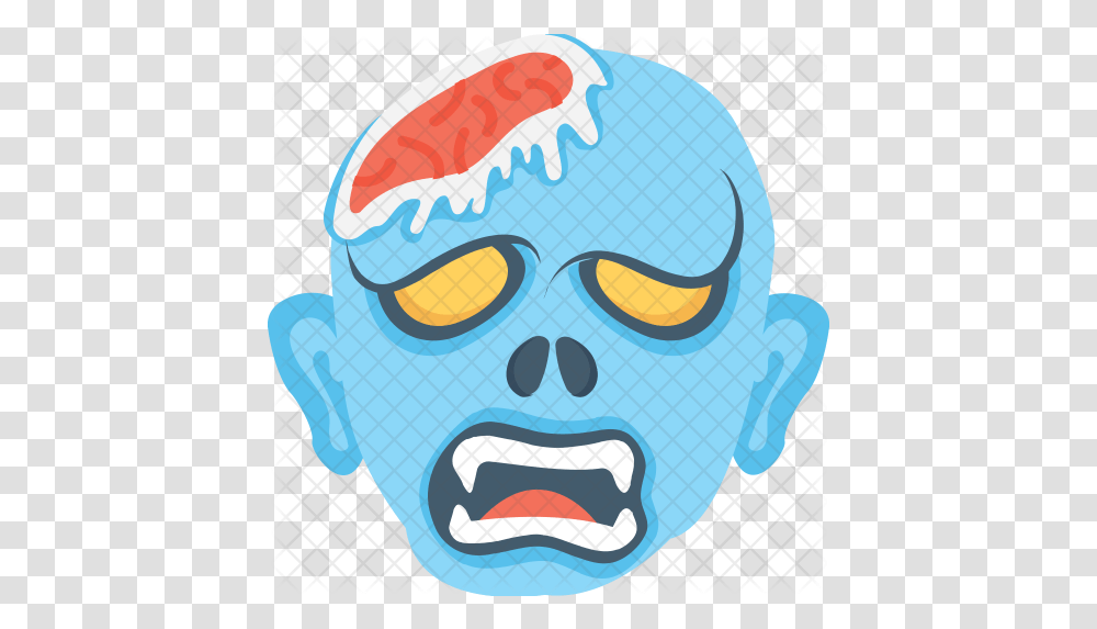 Scary Face Icon Illustration, Head, Jaw, Poster, Advertisement Transparent Png