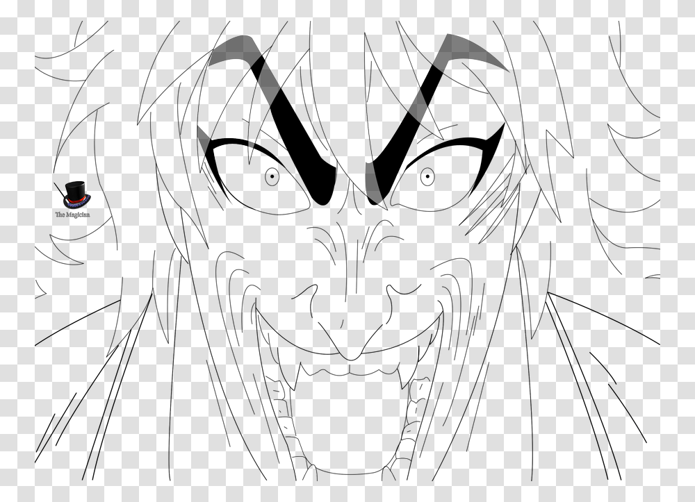Scary Face Lineart Line Art, Stencil, Utility Pole, Drawing Transparent Png